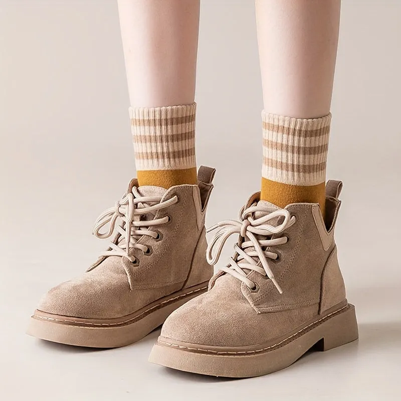 10 Pairs of Chic MidCalf Womens Striped Socks