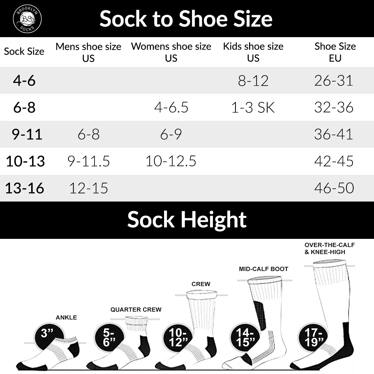 12 Pairs of Crew Diabetic Dress Socks with Non-Binding Top, Black with White Sole, Sock Size 10-13