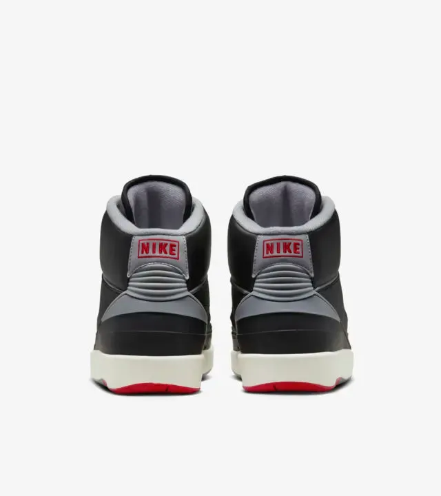 Air Jordan 2 Retro Black Cement Grey Fire Red DR8884-001