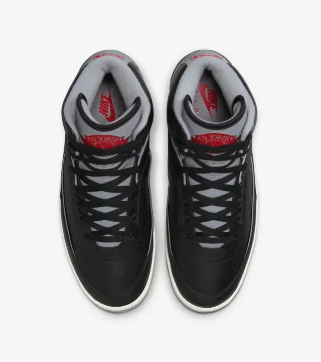 Air Jordan 2 Retro Black Cement Grey Fire Red DR8884-001