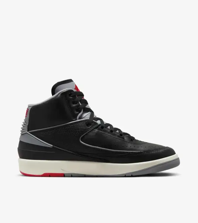 Air Jordan 2 Retro Black Cement Grey Fire Red DR8884-001