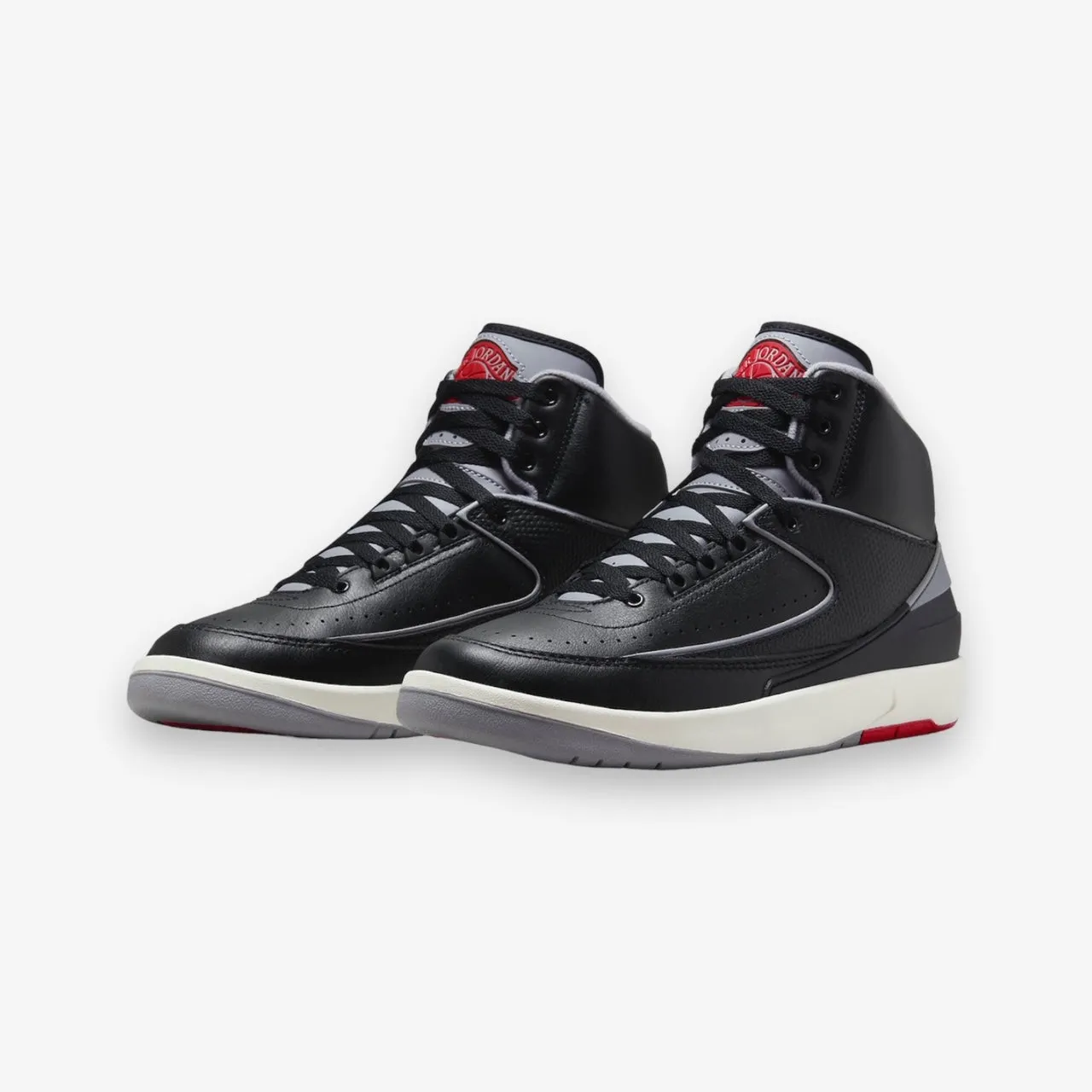 Air Jordan 2 Retro Black Cement Grey Fire Red DR8884-001
