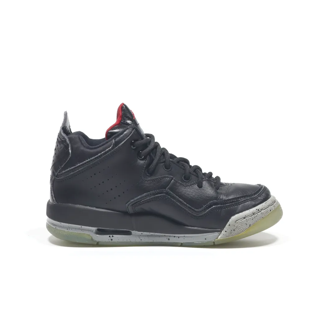 Air Jordan Courtside 23 Gs Sport Shoes Leather Black Color For Kids