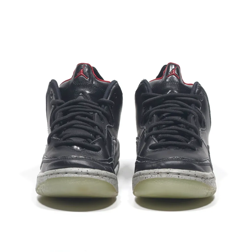 Air Jordan Courtside 23 Gs Sport Shoes Leather Black Color For Kids