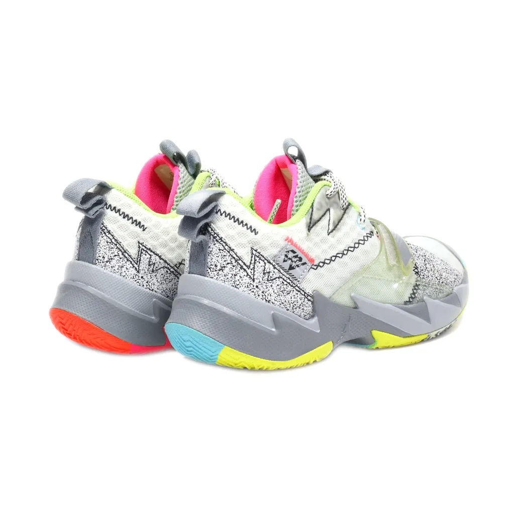 Air Jordan Why Not Zer0.3 'Zer0 Noise' Sport Shoes Fabric Grey Colour For Kids