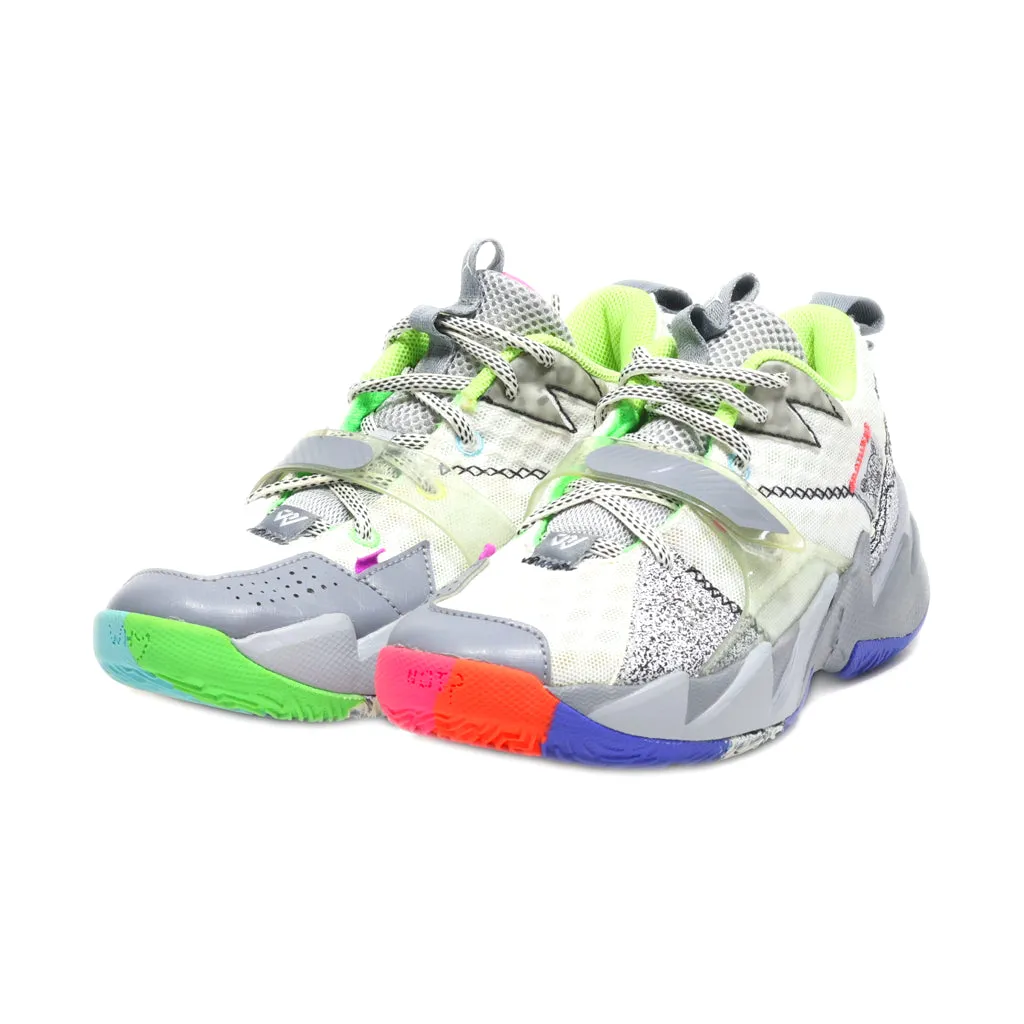 Air Jordan Why Not Zer0.3 'Zer0 Noise' Sport Shoes Fabric Grey Colour For Kids