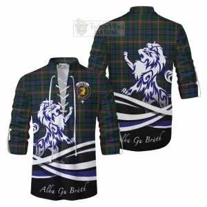 Allison Tartan Ghillie Kilt Shirt with Alba Gu Brath Regal Lion Emblem