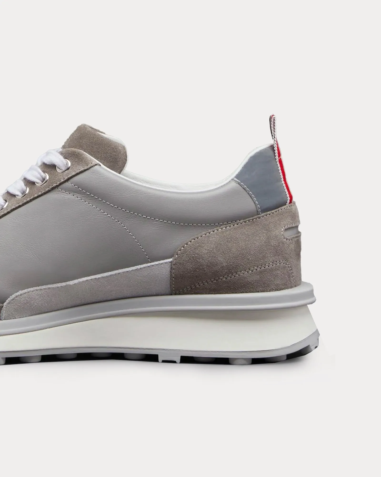 Alumni Vitello Calf Tonal Grey Low Top Sneakers