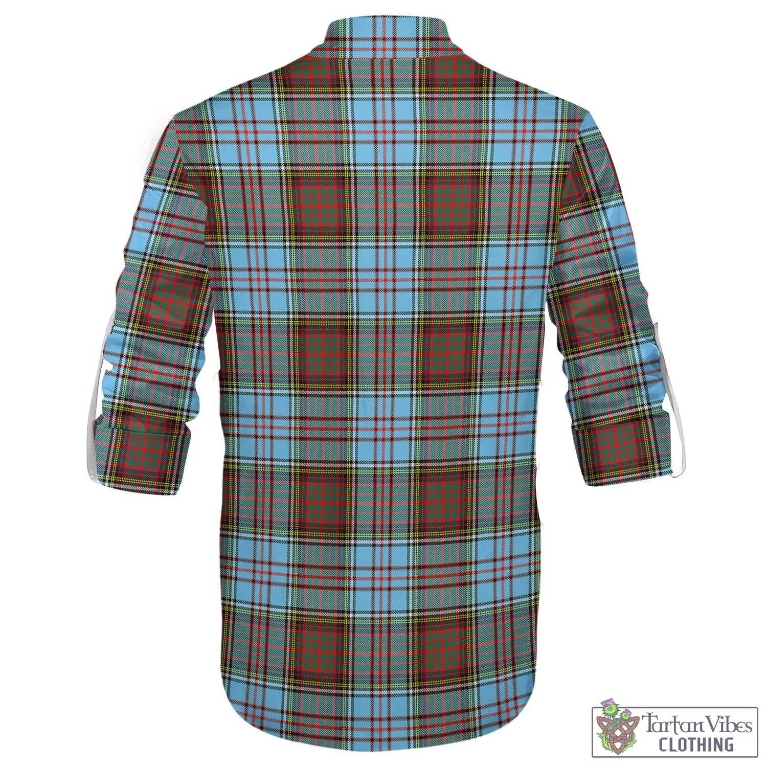 Anderson Ancient Tartan Men's Scottish Traditional Jacobite Ghillie Kilt Shirt