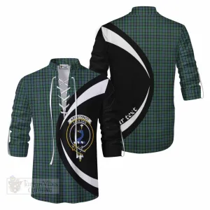 Arbuthnot Tartan Ghillie Kilt Shirt with Family Crest Circle Style