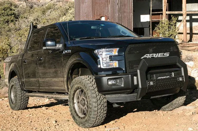 Aries 2055520 2017-2023 Ford F250/F350/F450 Super Duty RidgeStep 6 1/2" X 53" Black Steel Running Boards