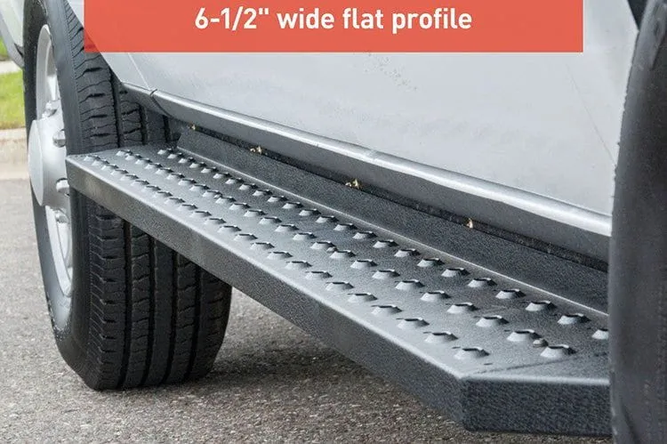 Aries 2055521 2017-2023 Ford F250/F350/F450 Super Duty RidgeStep 6 1/2" X 85" Black Steel Running Boards