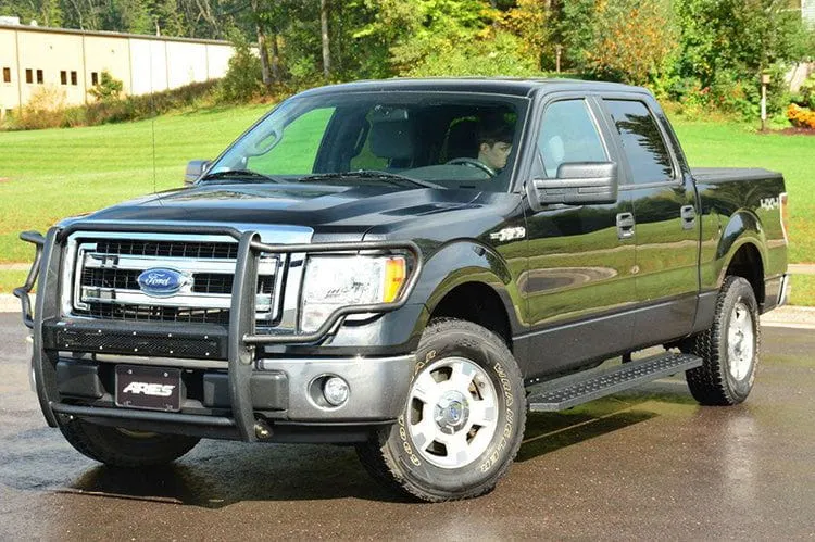 Aries 2055522 1999-2016 Ford F250/F350 Super Duty RidgeStep 6 1/2" X 53" Black Steel Running Boards