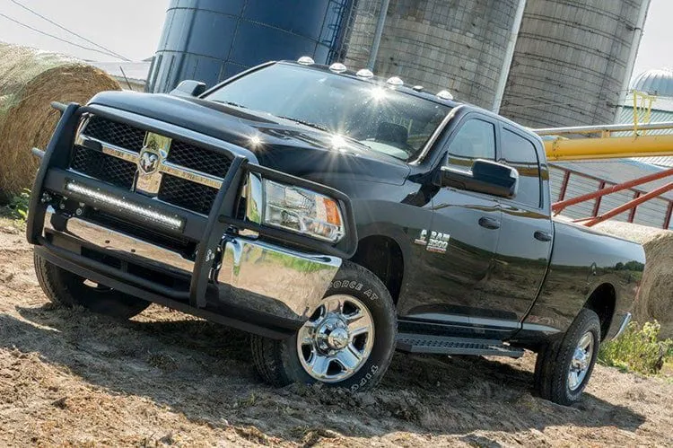 Aries C2885 2017-2022 Ford F250/F350/F450 Super Duty RidgeStep 6 1/2" X 85" Black Steel Running Boards