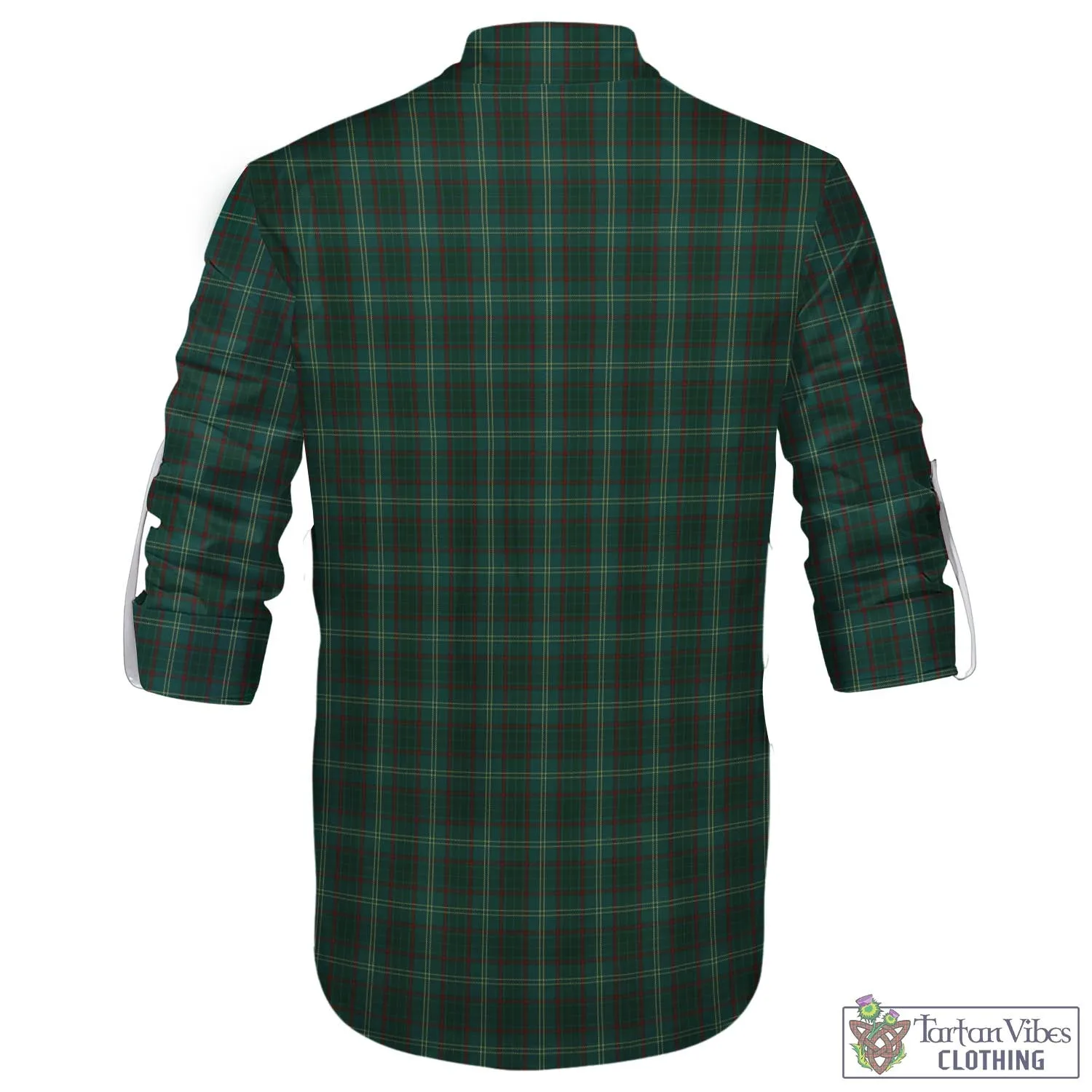 Armagh County Ireland Tartan Men's Scottish Traditional Jacobite Ghillie Kilt Shirt