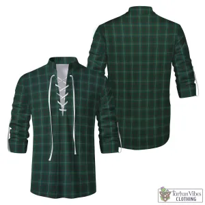 Armagh County Ireland Tartan Men's Scottish Traditional Jacobite Ghillie Kilt Shirt