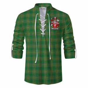 Armitage Irish Clan Tartan Ghillie Kilt Shirt with Coat of Arms