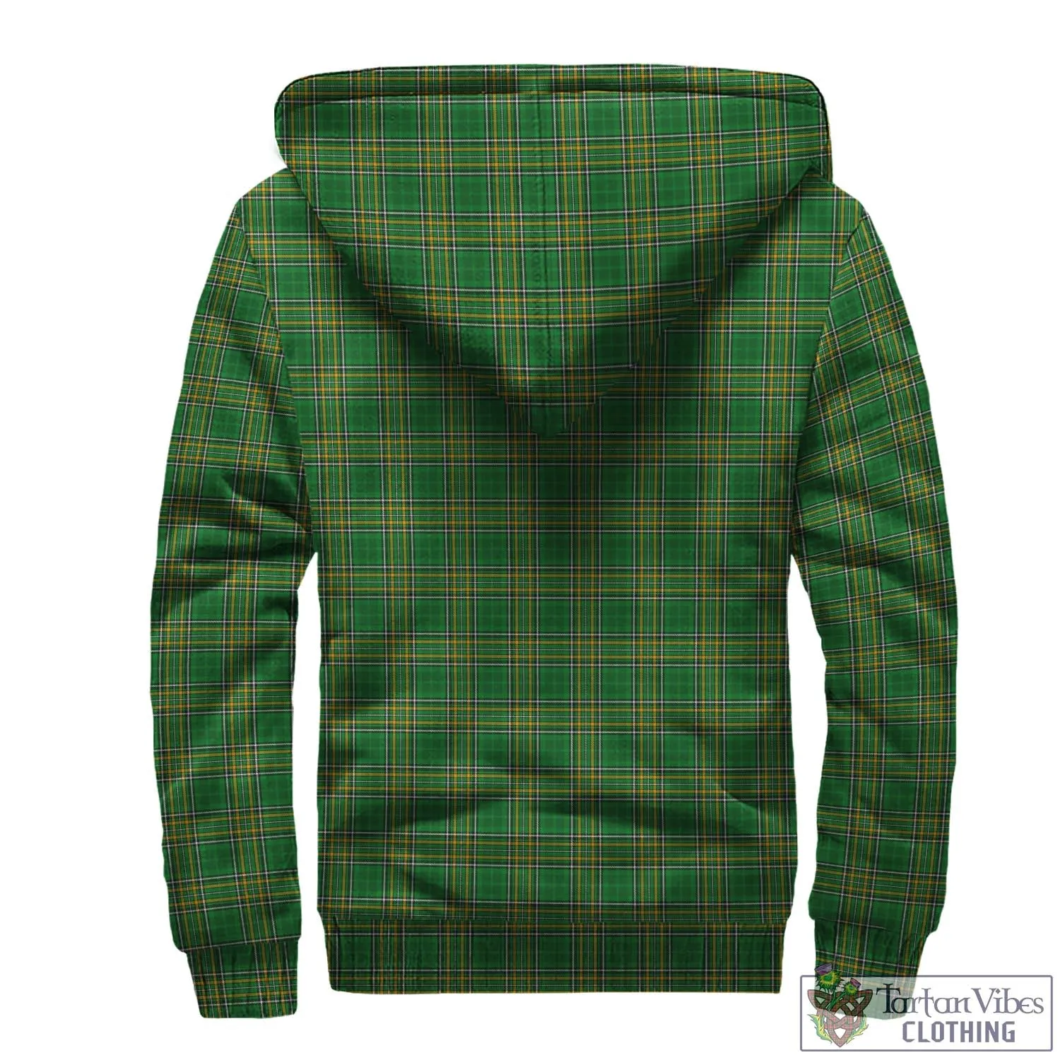 Armory Irish Clan Tartan Sherpa Hoodie with Coat of Arms