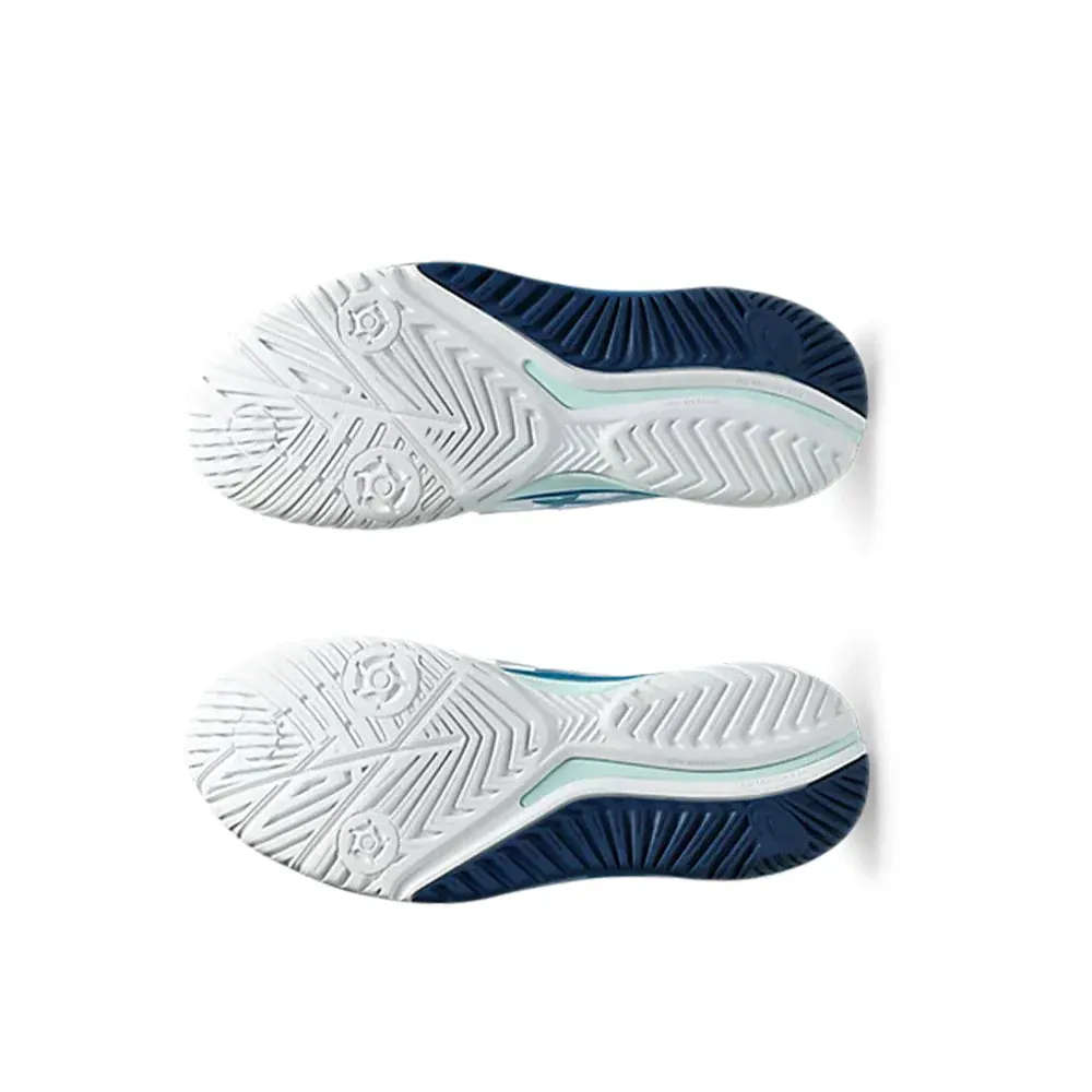 ASICS GEL-RESOLUTION 9 WOMEN'S (WHITE/TEAL BLUE)