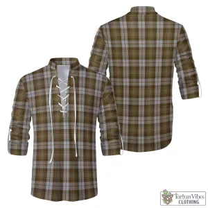 Baillie Dress Tartan Men's Scottish Traditional Jacobite Ghillie Kilt Shirt