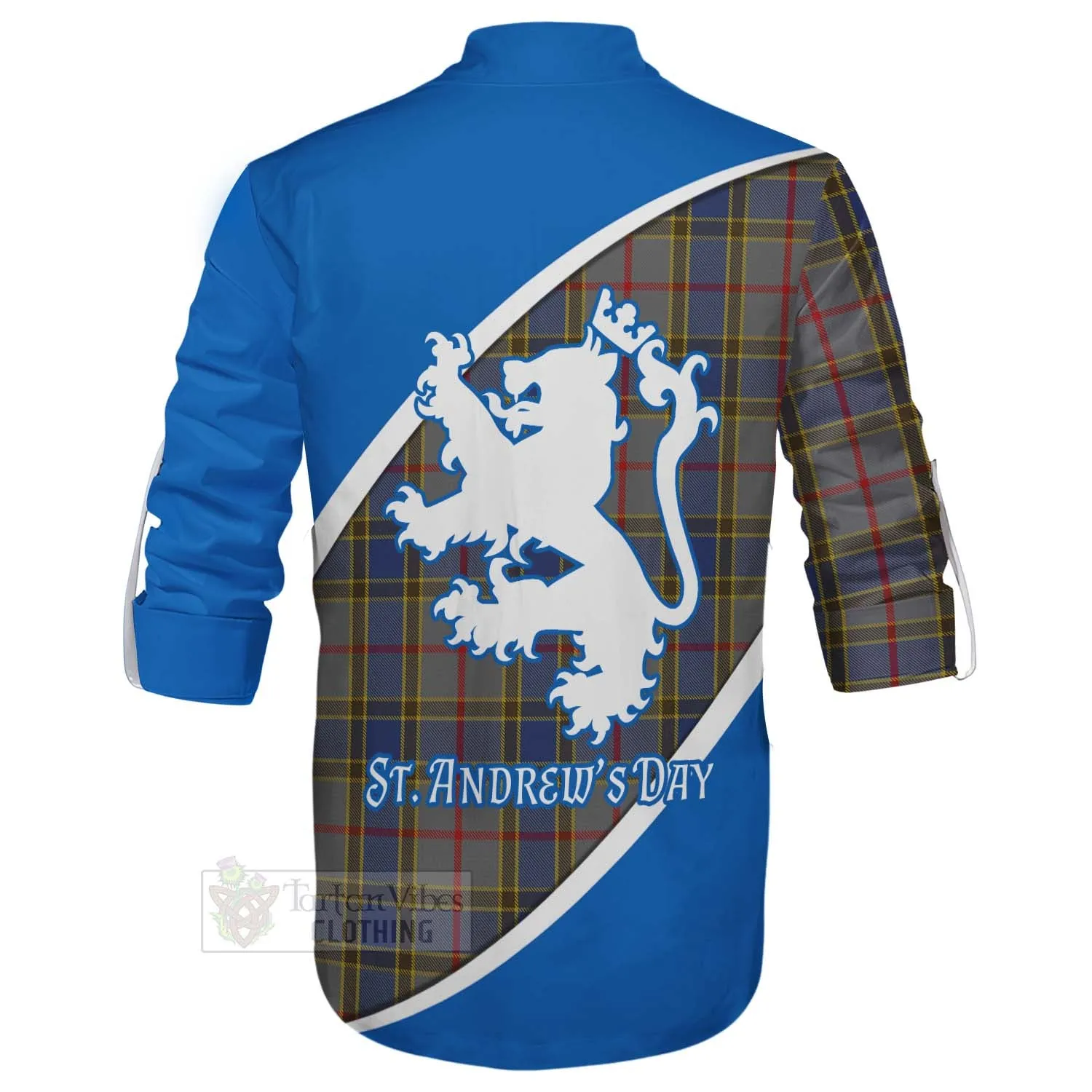 Balfour Family Crest Tartan Ghillie Kilt Shirt Celebrate Saint Andrew's Day in Style