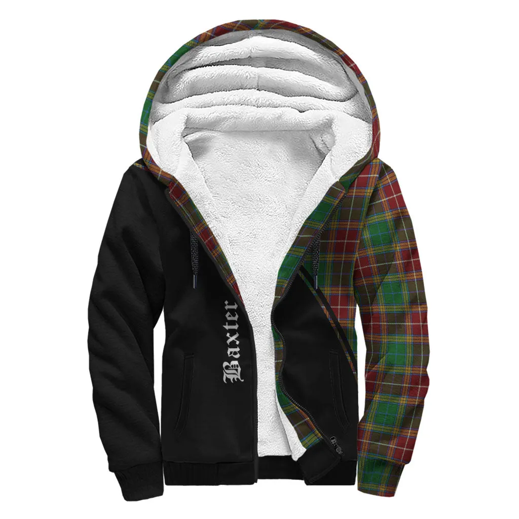 Baxter Tartan Sherpa Hoodie with Family Crest Curve Style