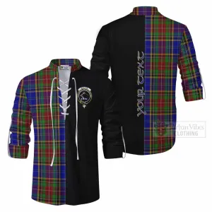 Beattie (Beatty) Tartan Ghillie Kilt Shirt with Family Crest and Half Of Me Style