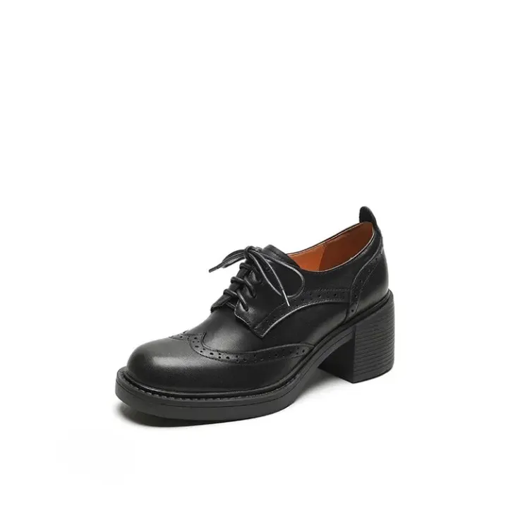 Bessia Dandy Vintage Oxford Platform Loafers