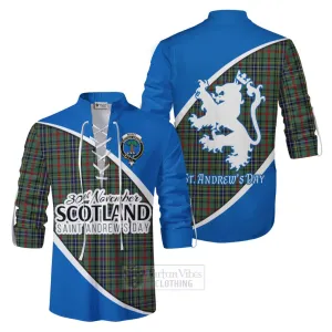 Bisset Family Crest Tartan Ghillie Kilt Shirt Celebrate Saint Andrew's Day in Style