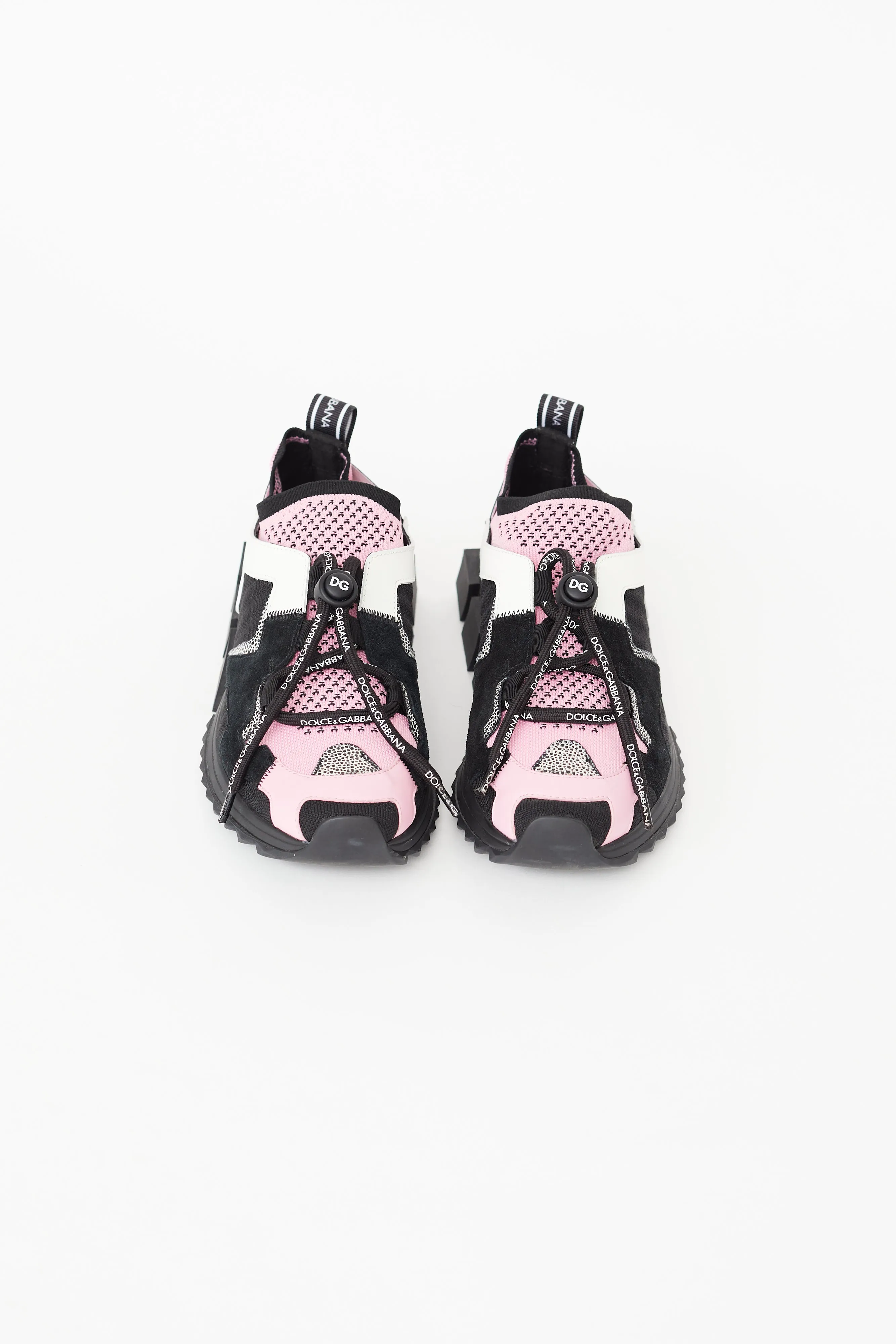 Black & Pink Mesh Sock Sneaker