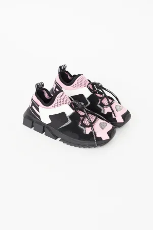 Black & Pink Mesh Sock Sneaker