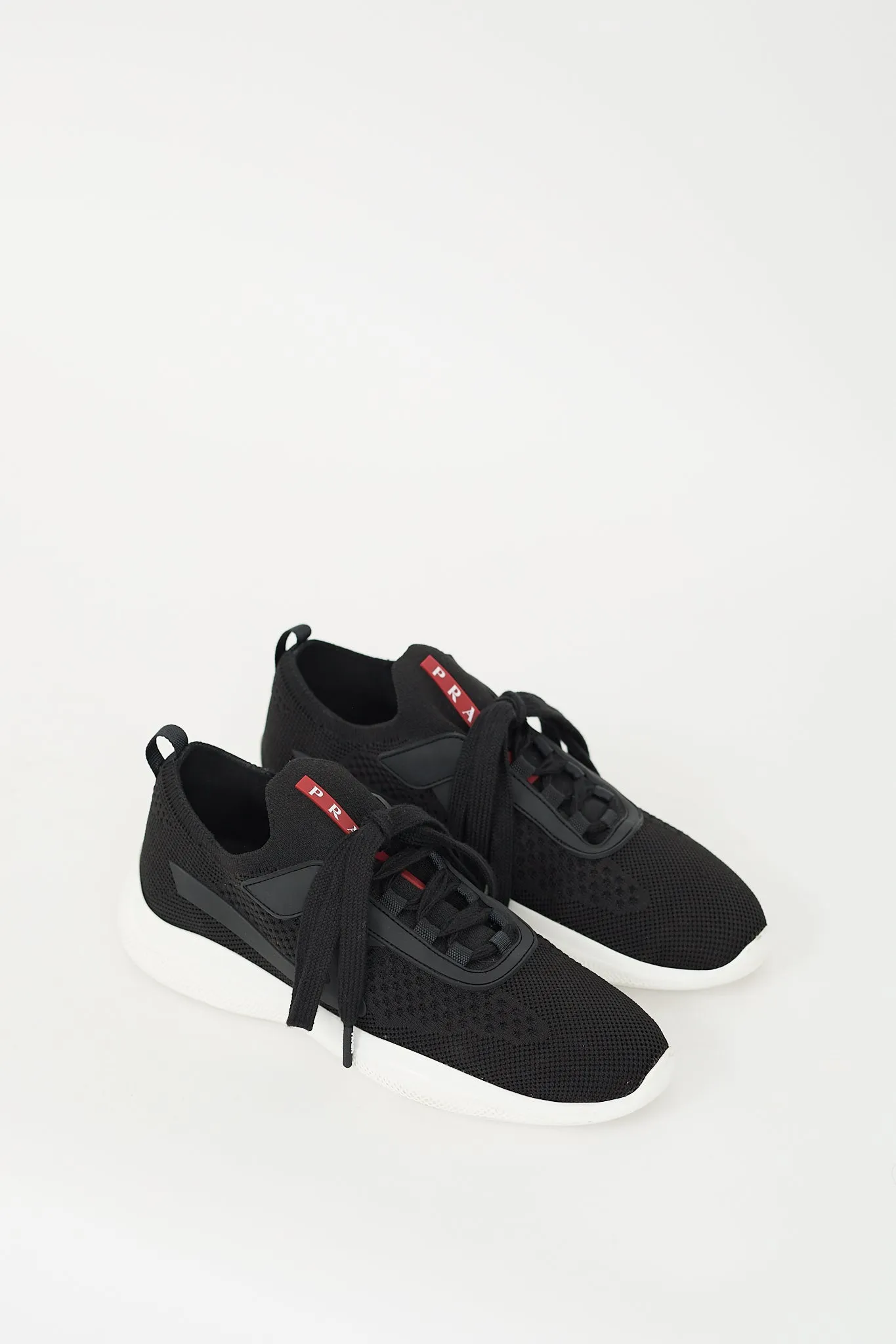 Black & White Sock Knit Sneaker