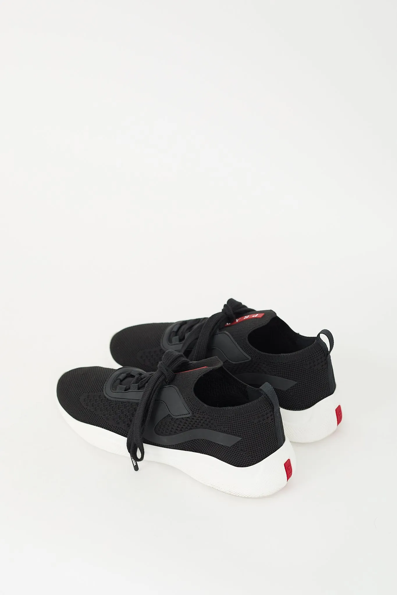 Black & White Sock Knit Sneaker
