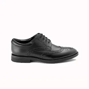 Black School Leather Brogues (Older Boys)