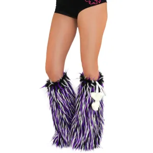 Black White Purple Fluffies