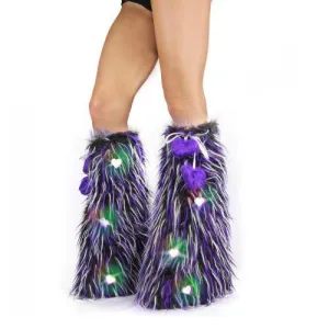 Black White Purple LED Fluffies