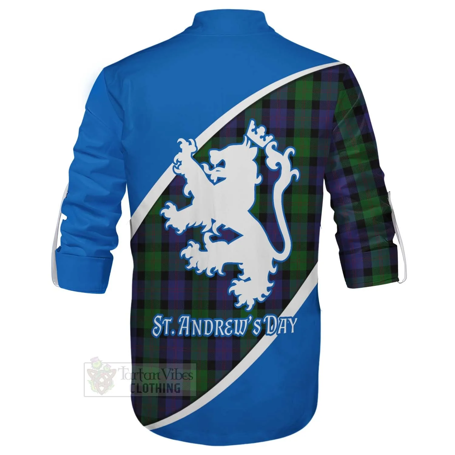 Blair Family Crest Tartan Ghillie Kilt Shirt Celebrate Saint Andrew's Day in Style