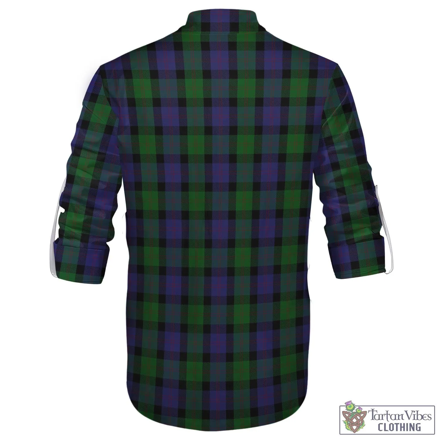 Blair Tartan Men's Scottish Traditional Jacobite Ghillie Kilt Shirt