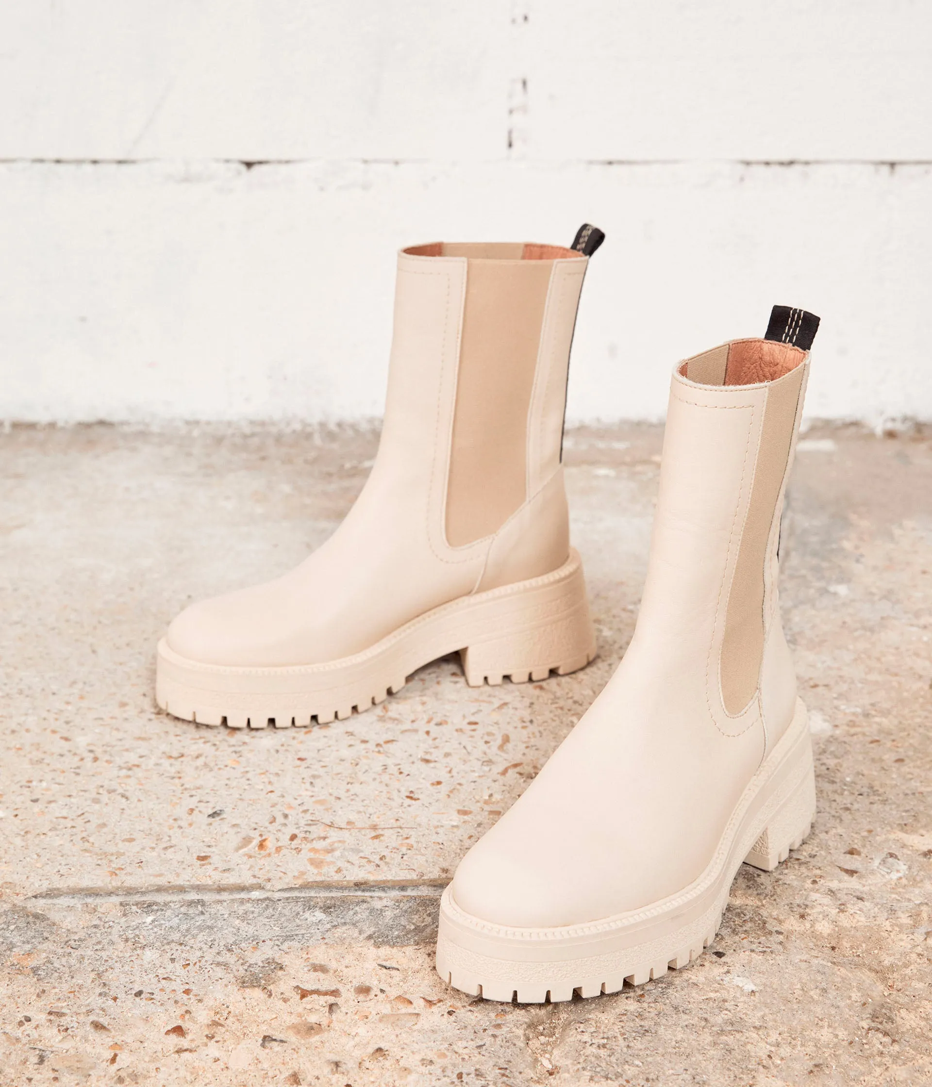 Boots beiges Olivia