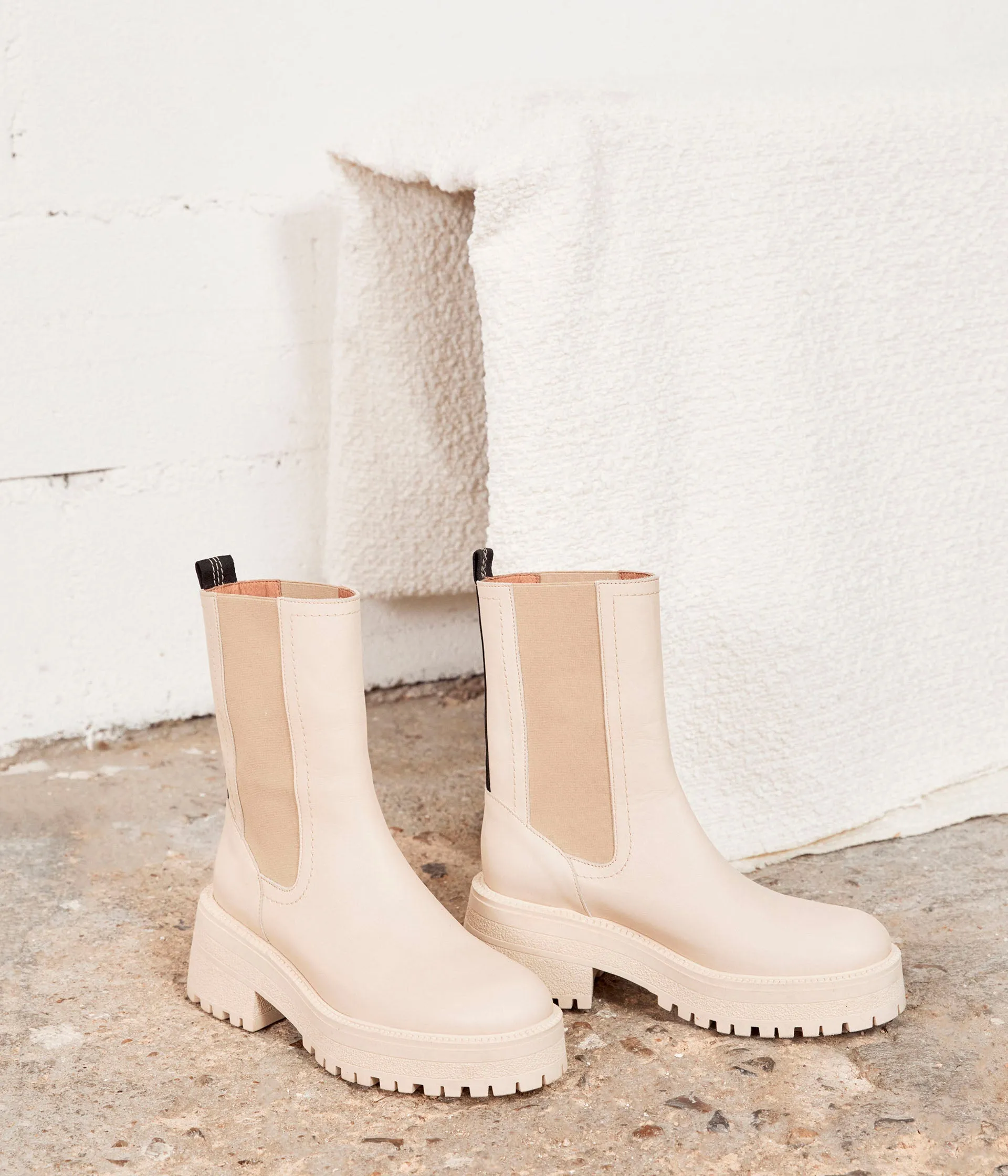 Boots beiges Olivia
