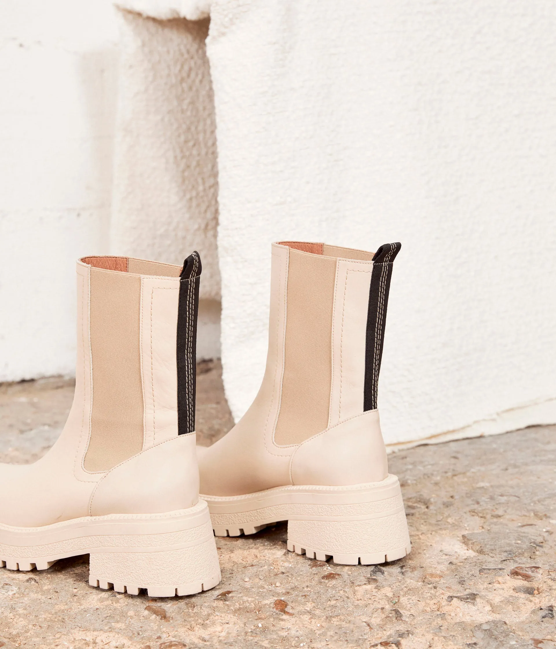 Boots beiges Olivia