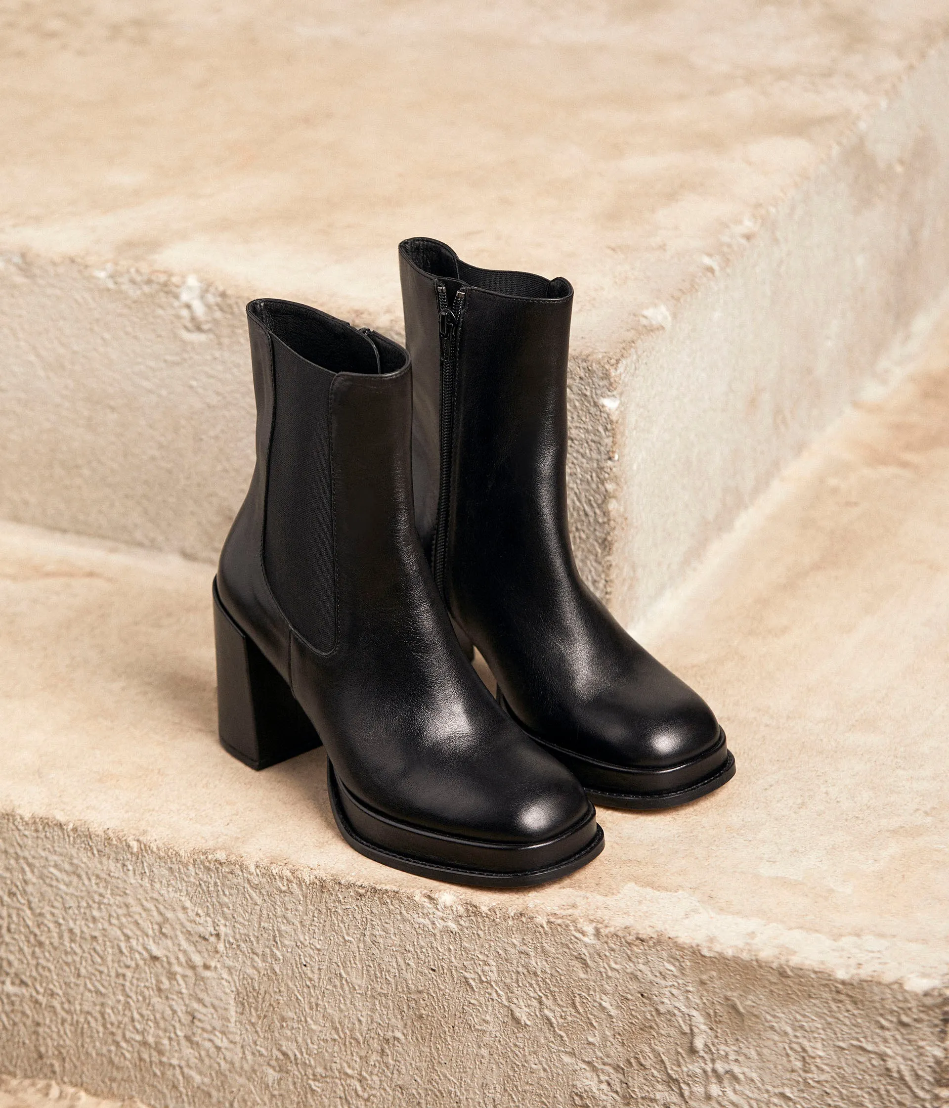 Boots noir talon Beverly