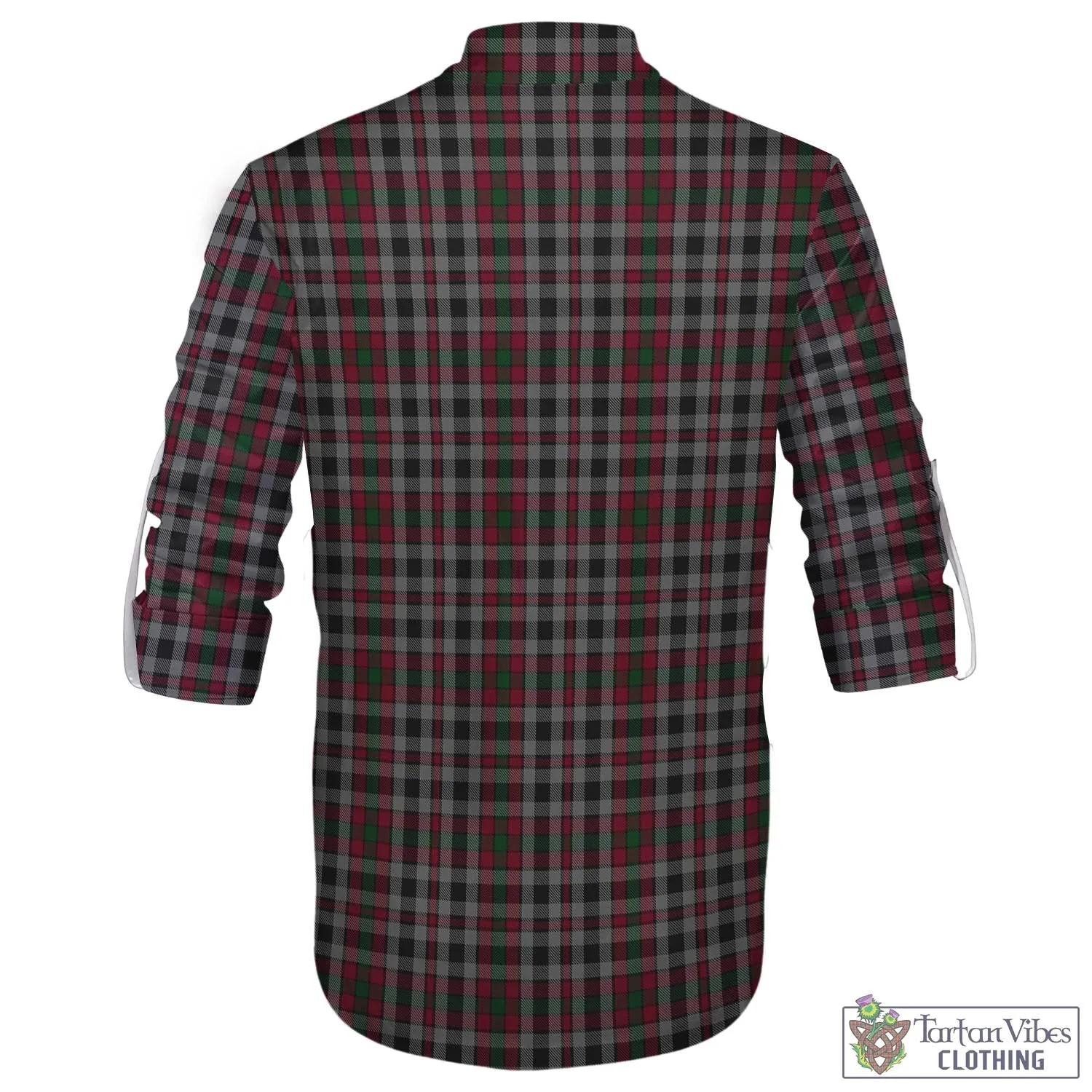 Borthwick Tartan Men's Scottish Traditional Jacobite Ghillie Kilt Shirt