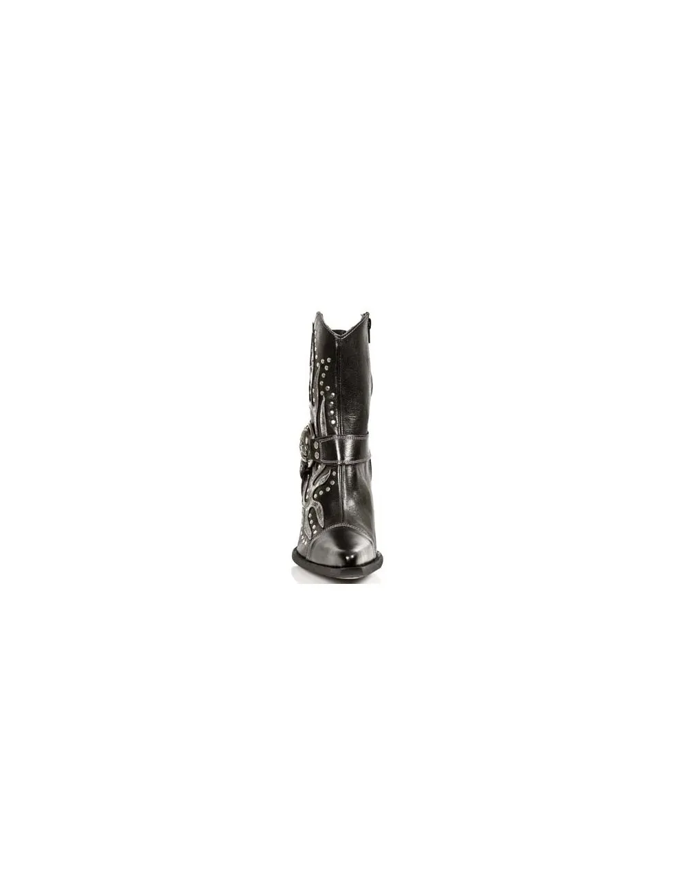 Bottines santiags rock cuir à talons