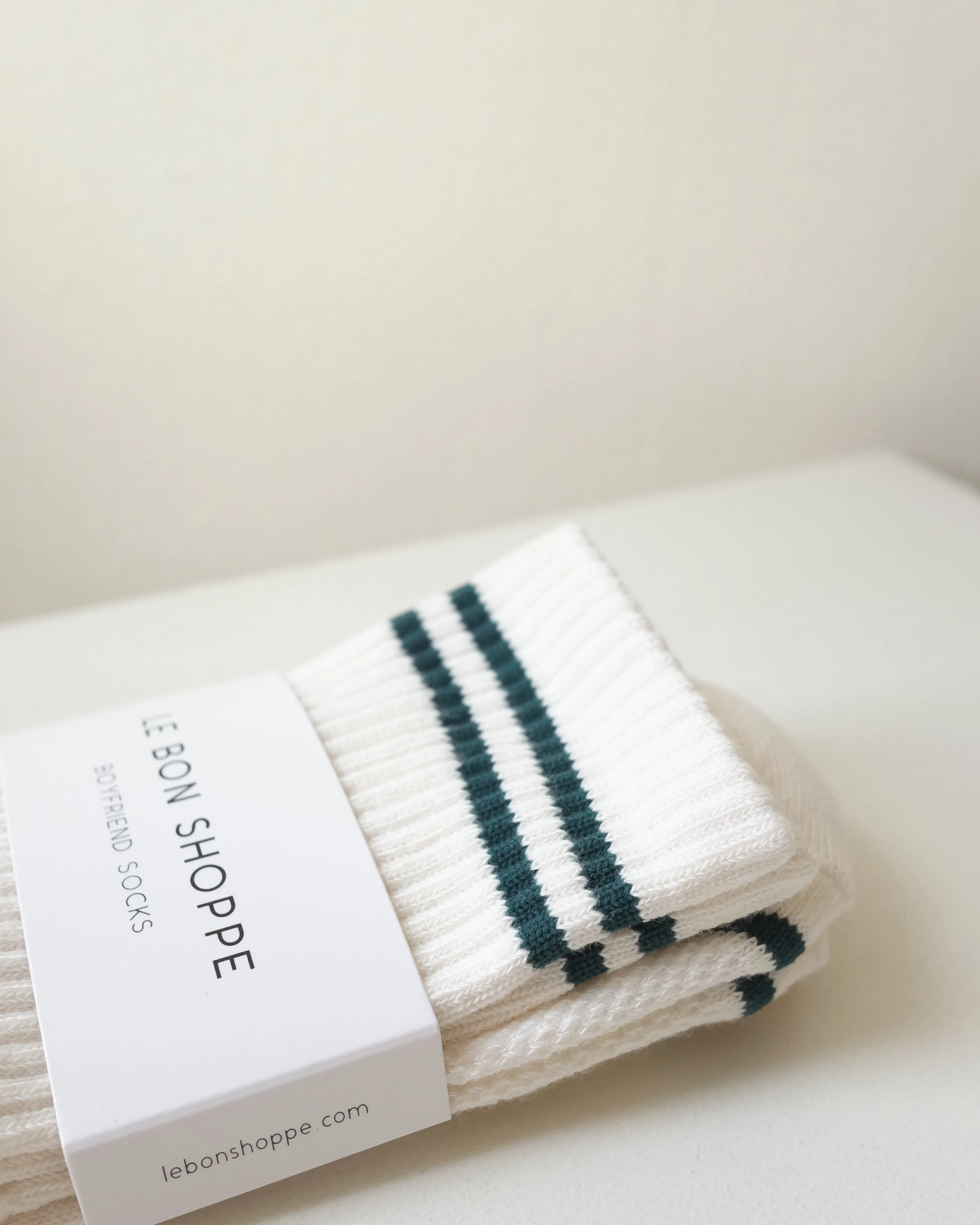 Boyfriend Socks, Parchment