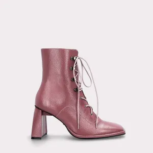 BRENTA 02 LAVANDER GRAIN LEATHER ANKLE BOOTS