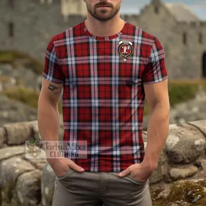 Brodie Dress Tartan Cotton T-Shirt with Family Crest