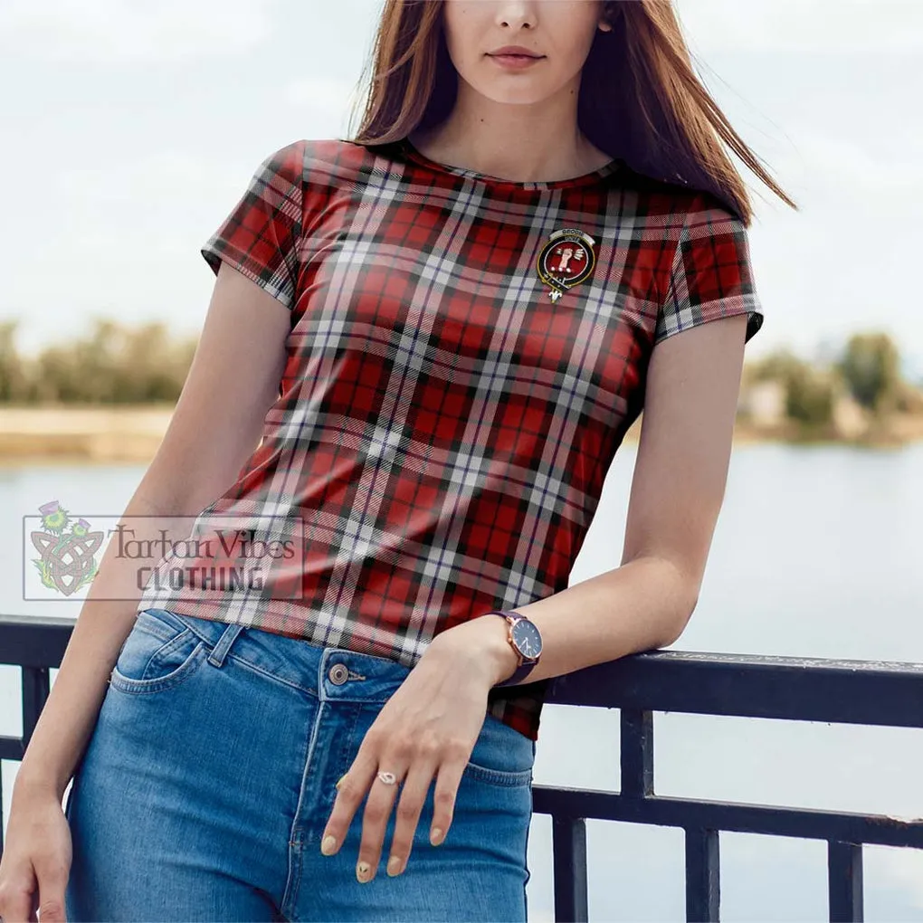 Brodie Dress Tartan Cotton T-Shirt with Family Crest