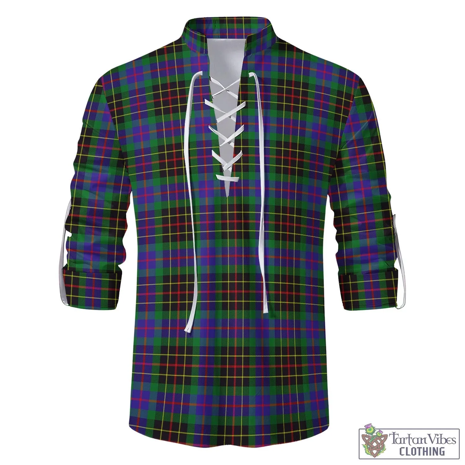 Brodie Hunting Modern Tartan Men's Scottish Traditional Jacobite Ghillie Kilt Shirt
