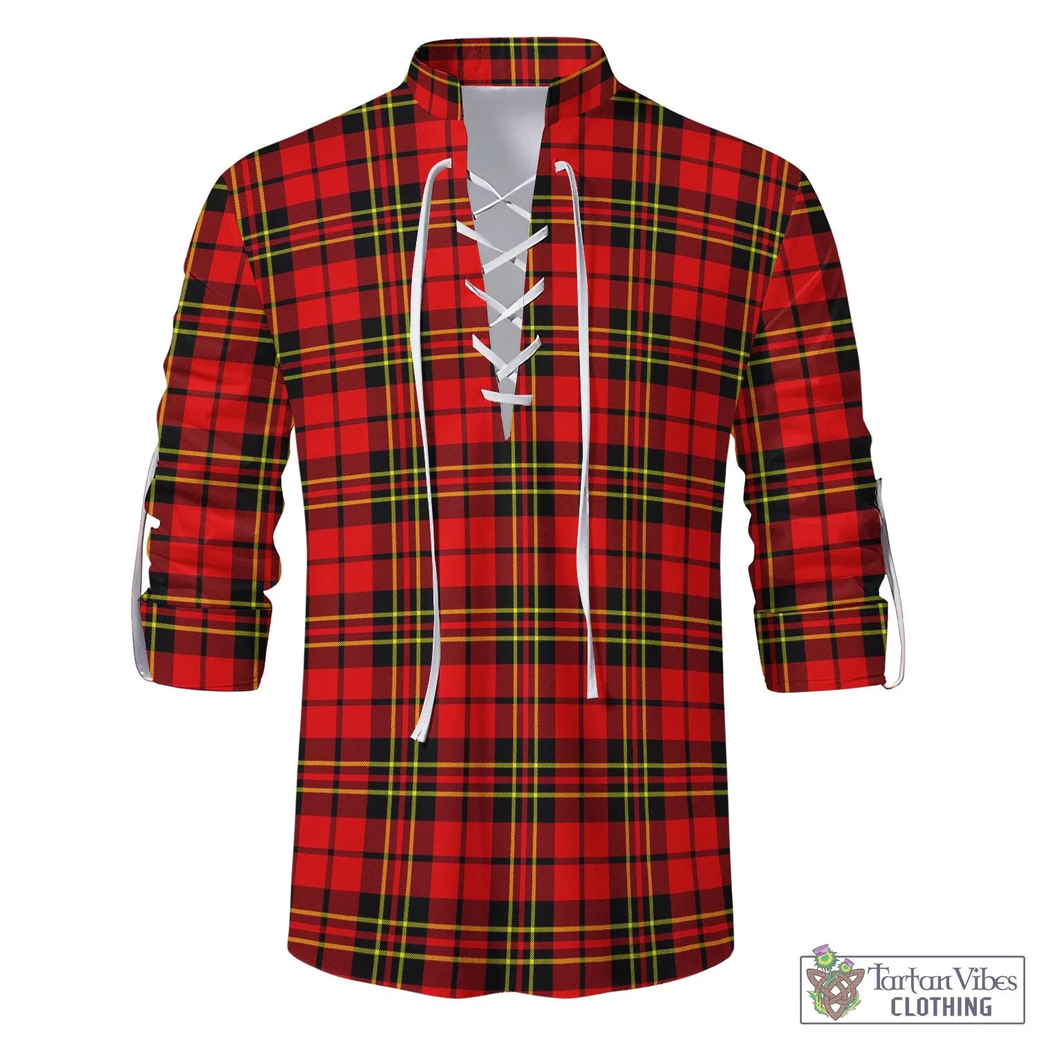 Brodie Modern Tartan Men's Scottish Traditional Jacobite Ghillie Kilt Shirt